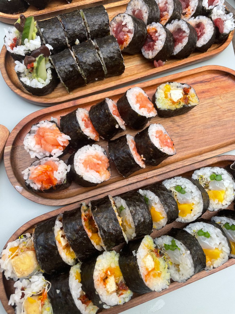 Tapas saumon mariné et crème d'avocat